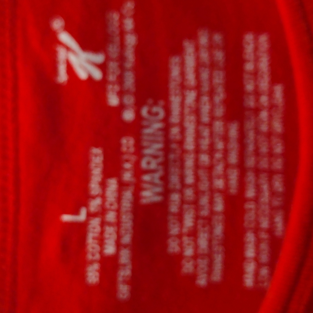 Ladies Red long sleeved shirt - Picture 3 of 5